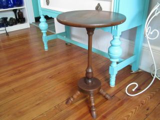 Vintage Wooden Plant Stand Side Table End Table Pedestal Plants Garden Patio