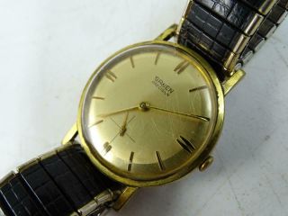 Vintage Gruen Precision Mid Century Men ' s Wristwatch 17 Jewels Model 510 Retro 2