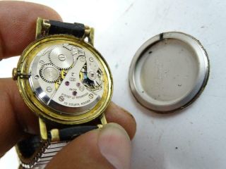 Vintage Gruen Precision Mid Century Men ' s Wristwatch 17 Jewels Model 510 Retro 3