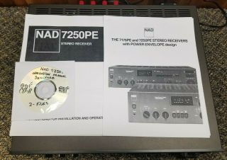 NAD 7250PE AM/FM Stereo Receiver Serviced Cleaned Sounds & Looks 2