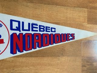 Vintage Quebec Nordiques NHL Hockey Pennant 3