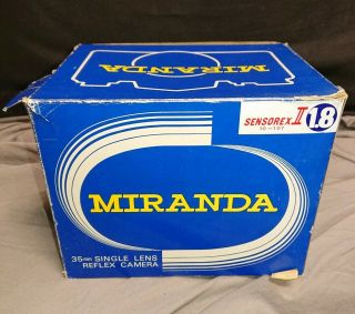 Miranda 35mm Single Reflex Camera Sensorex Ii Aic Black With Lens