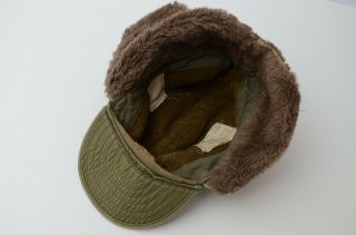 Vintage 1950s Korean War M - 1951 Field Pile Cap Cold Weather/Winter Hat (Size 7) 4