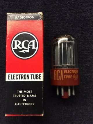1 Nos Nib Rca 5692 Rare Red Base Audio Tube Usa 1961