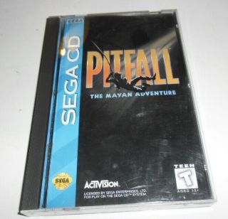Vintage Sega Cd Pitfall The Mayan Adventure,  1994,  Please See My Other Listings.