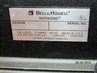 Bell & Howell 8MM Movie Projector - Model 461A 4