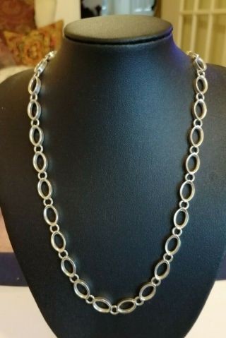 Vintage Sterling Silver Necklace - 23.  9 Gms