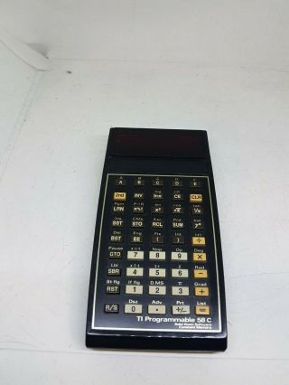 Vintage Texas Instruments Calculator Ti Programmable 58c