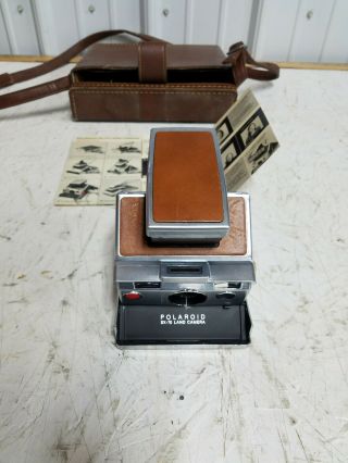 Vintage Polaroid Sx - 70 Land Camera W/case & Booklet /
