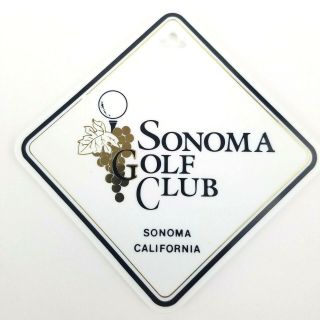 Vintage Rare Golf Bag Tag Pga Sonoma Golf Club California