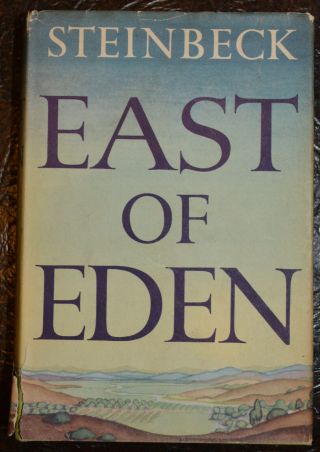 East Of Eden By John Steinbeck 1st Edition W/ Misprint " Bite " Instead Of " Bight "