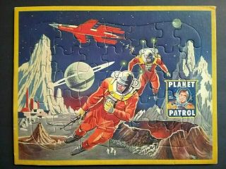 " Rex Mars Planet Patrol " Vintage 1952 Frame Tray Space Puzzle Jaymar