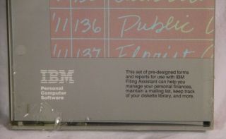 IBM Assistant Home Solutions Vintage Computer Software 1984 - NOS 2