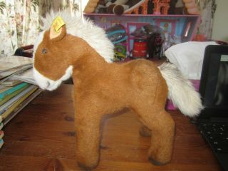 Steiff Vintage Horse Pony Stuffed Animal Brown