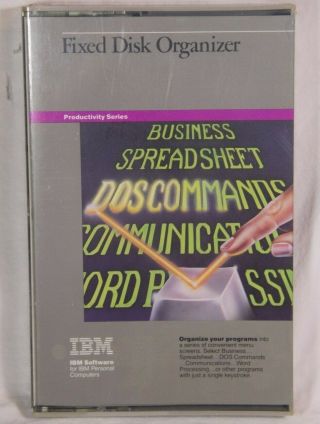 Ibm Pc Xt Fixed Disk Organizer Software - Nos & In Shrinkwrap