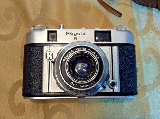 King Regula “r” 35mm Film Camera - Prod.  1956 Rangefinder W/ Leather Case - Germany