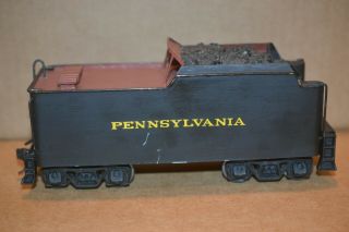 Vintage O Scale 2 - Rail Pennsyvania Bronze/sheet Metal Construction G5 Tender