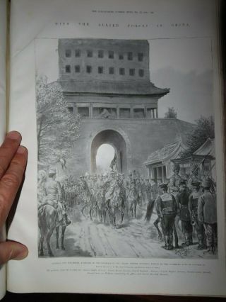 1900 Illustrated London News Boxer Rebellion China Peking Boer War Nesbit Boxers