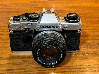 Olympus Om10 35mm (1980) Lens - 50mm F/1.  8 F.  Zuiko Auto - S
