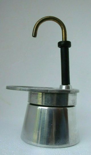 Vintage L.  Bialetti Mini Express 1 Cup Stovetop Espresso Maker Brevetti 2