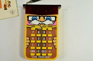 Vintage 1970 ' s Little Professor Texas Instruments TI Learning Calculator 3