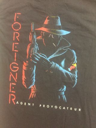 Foreigner Agent Provocateur Vintage Concert T - Shirt 1985 Medium