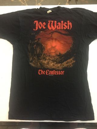 Joe Walsh Vintage Concert T - shirt The Confessor Tour 1985 Size XL 2