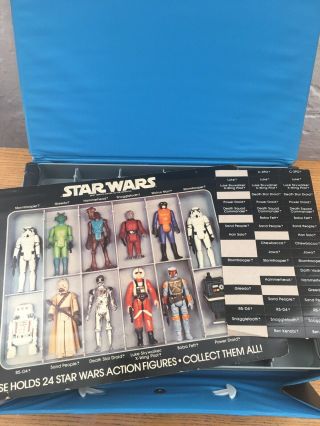 Vintage Star Wars Vinyl Mini - Action Figure Collector’s Case Kenner 1978