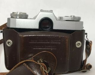 Zeiss Ikon Contaflex Synchro Compur Camera With Tessar 1:2.  8 50mm Lens And Case 5