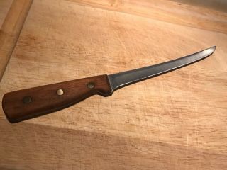 Vintage Chicago Cutlery 78S Fillet knife W/original leather Sheath 7