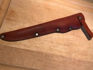 Vintage Chicago Cutlery 78S Fillet knife W/original leather Sheath 8