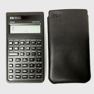 Hp 20s Scientific Calculator 1987 Hewlett Packard Soft Case Vintage