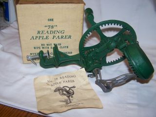Vintage 78 Green Reading Apple Parer By Sterling G.  Withers /