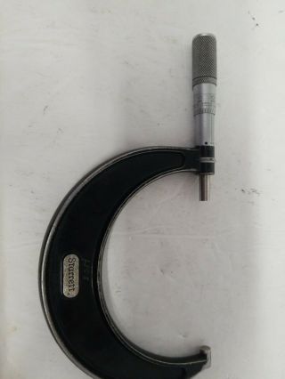 Vintage Starrett Micrometer No 436 3 To 4 Inch