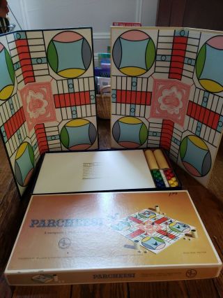 Vintage 1959 Parcheesi Board Game Complete