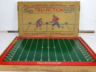 Vtg.  1954 - 1955 Tudor Tru - Action Electric Football Game No.  500 Brooklyn.