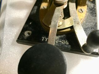 2 Vintage Telegraph Morse Code Key Units - SPEEDX 501 Logan / TYPE J - 38 3