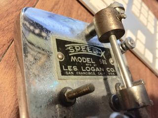 2 Vintage Telegraph Morse Code Key Units - SPEEDX 501 Logan / TYPE J - 38 4