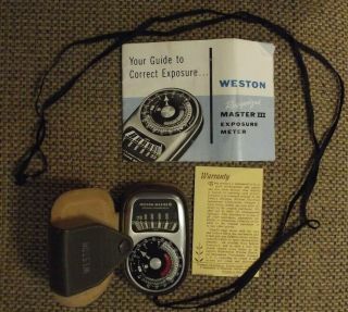 Vintage Weston Master Iii Exposure Meter " Ruggedized " Model 737