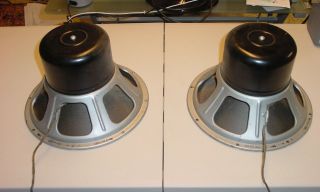 Matched Pair A - 12 Jensen 12 " Field Coil Speaker W/ Bell Covers A12 W.  E.
