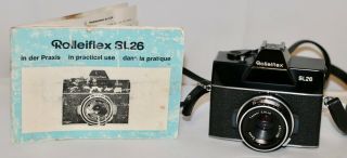 Rolleiflex Sl26 With Carl Zeiss Tessar 40mm F/2.  8 Made In Germany 1968