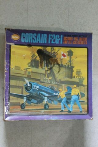 Vintage Cox Corsair F2g - 1.  049 Gas Engine Powered Plane
