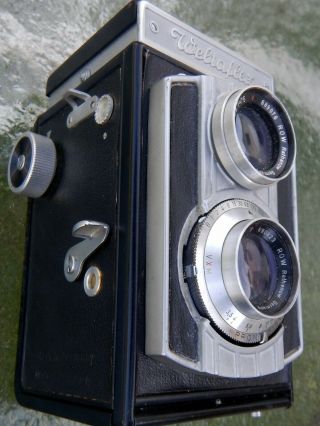 Vintage Weltaflex Tlr 6x6 Medium Format Camera Red 