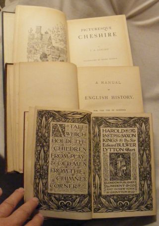 History England (1877),  Last of the Saxon Kings (1906),  Picturesque Cheshire (1903) 2