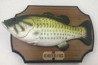 Vintage 1999 Big Mouth Billy Bass Singing Fish Motion Activated Wall Plaque