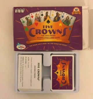 Five Crowns Rummy Style Family Playing Card Game 1996 Vtg Complete