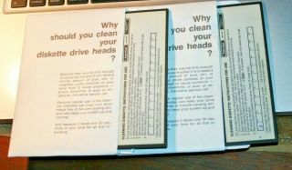 Radio Shack 5 - 1/4 Disk Drive Head Cleaning Kit Vintage Rare TRS - 80 2