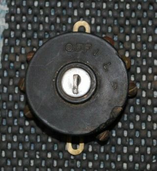 Vintage Indian Motorcycle Ignition And Light Switch