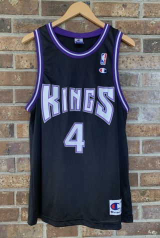 Vtg Champion Sacramento Kings Chris Webber 4 Basketball Jersey Size 40 Medium