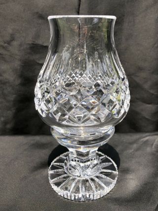 Vintage Waterford Crystal Hurricane 2 Piece Candle Holder